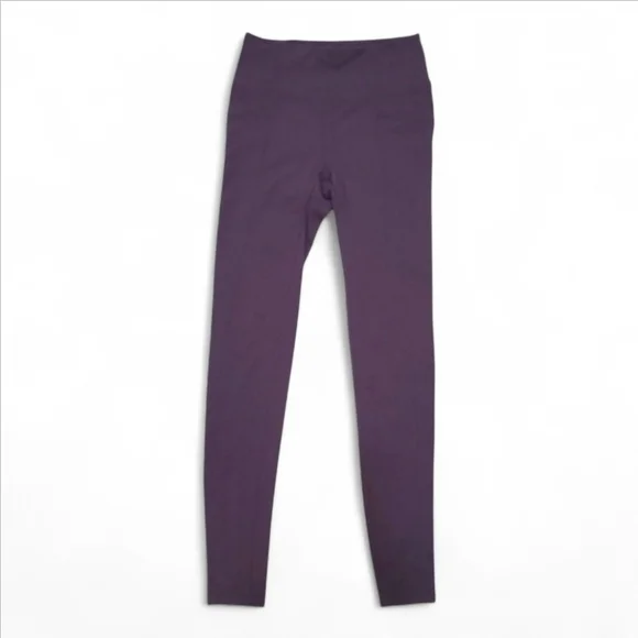 Athleta High Waisted Metro Leggings W/ Front & Back Pockets Plum Size XS - Picture 2 of 16